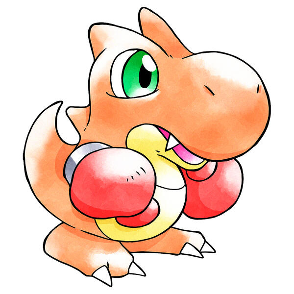 punching dino